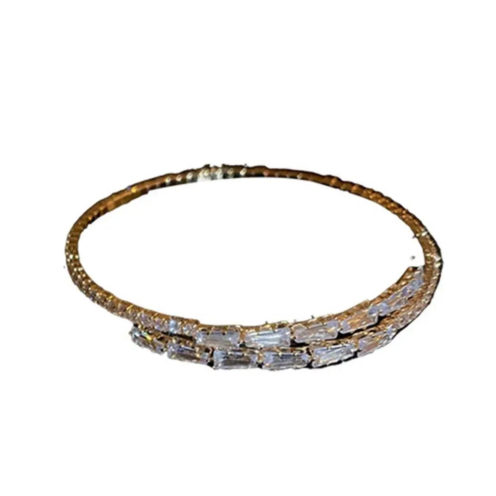 الديكور الأقلية تصميم زوجين أساور النساء هدية الكفة أساور كامل حجر الراين سوار النساء أساور أساور بسيطة