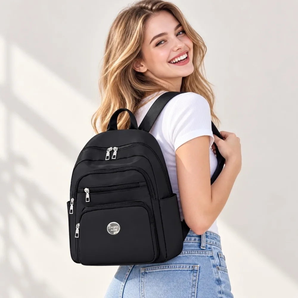 Large Capacity Student Schoolbag Adjustable Breathable Travel Backpack Oxford Cloth Durable Men's Backpacks for School Students