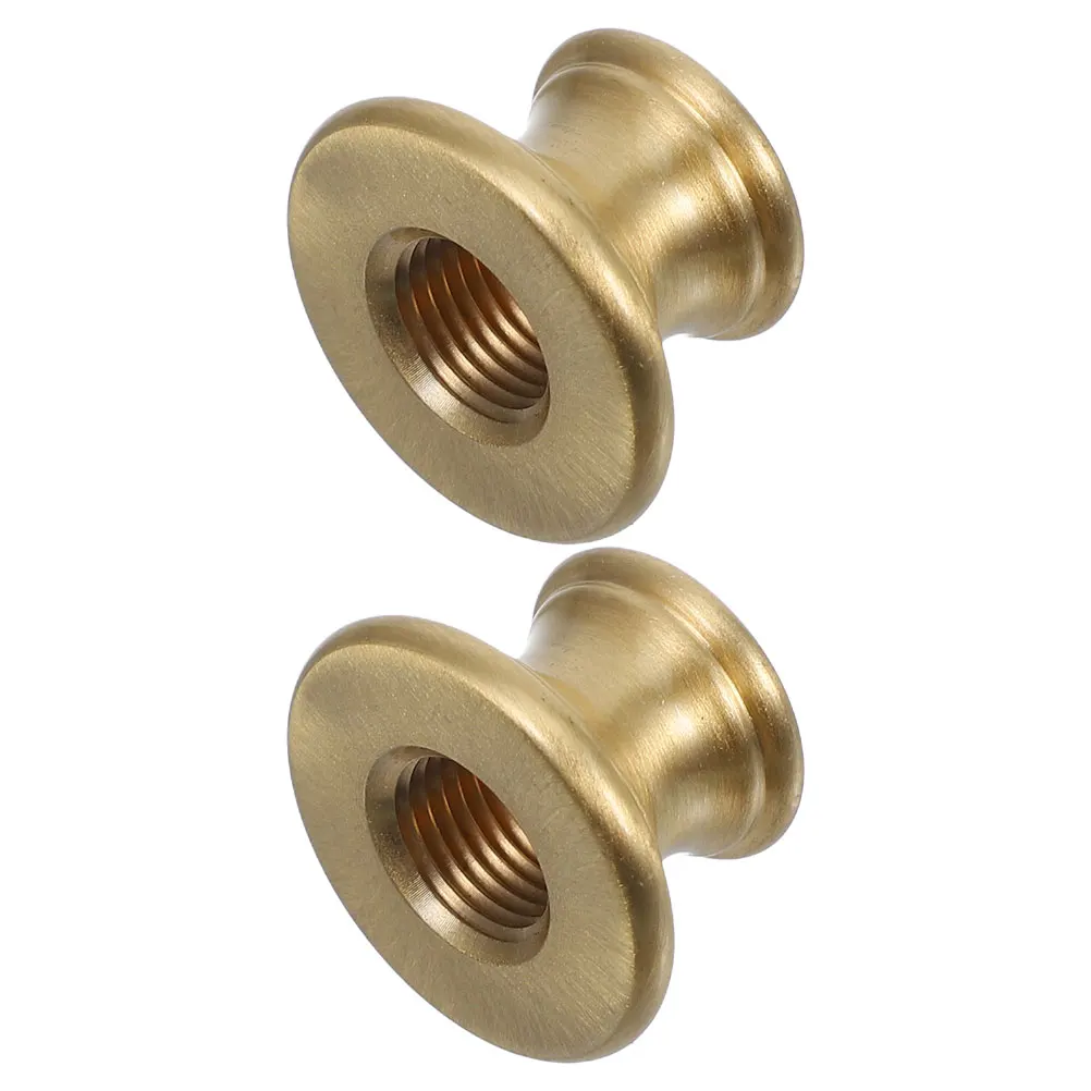 

2pcs Solid Brass T-Shaped Lamp Connector Threaded Light Fixture Extension Rod Easy Install Clean Load Bearing Home Office