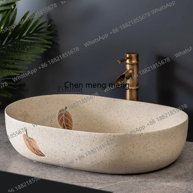 L07 Chinesisches Waschbecken, antikes Hotelwaschbecken, Toilette, Haushaltswaschbecken, Retro-Keramikwaschbecken