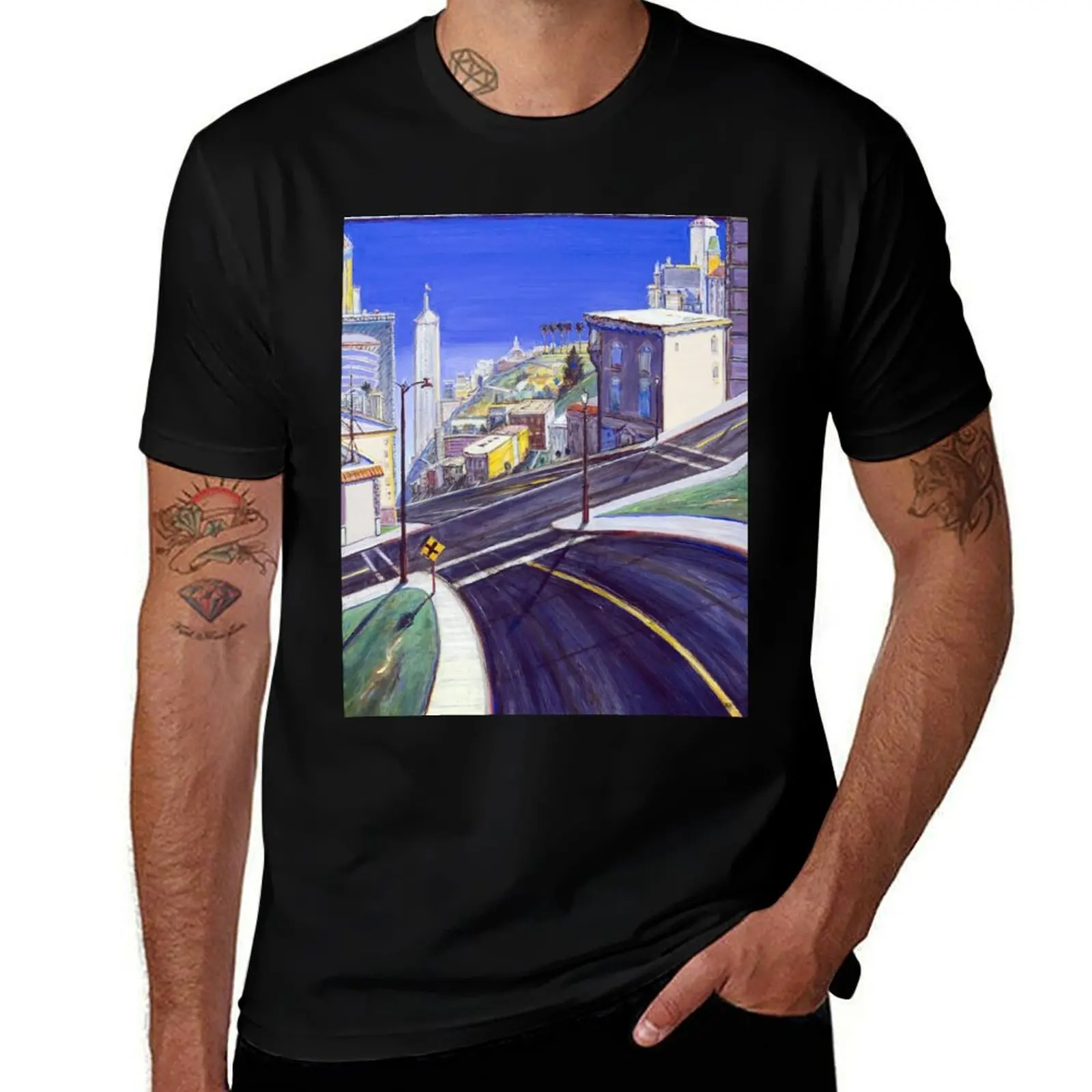 Wayne Thiebaud T-Shirt Work Duty Casual T-Shirt