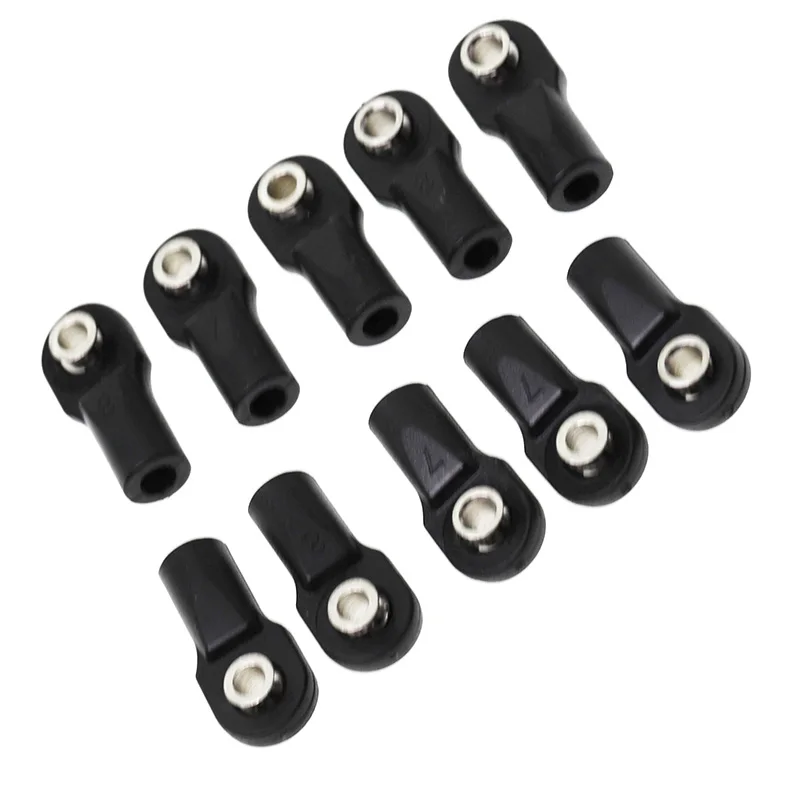

A45F-10Pcs Plastic M4 Rod End Link Linkage Balls Joint Head For 1/10 RC Car Crawler Axial Scx10 II 90046 Traxxas Trx4