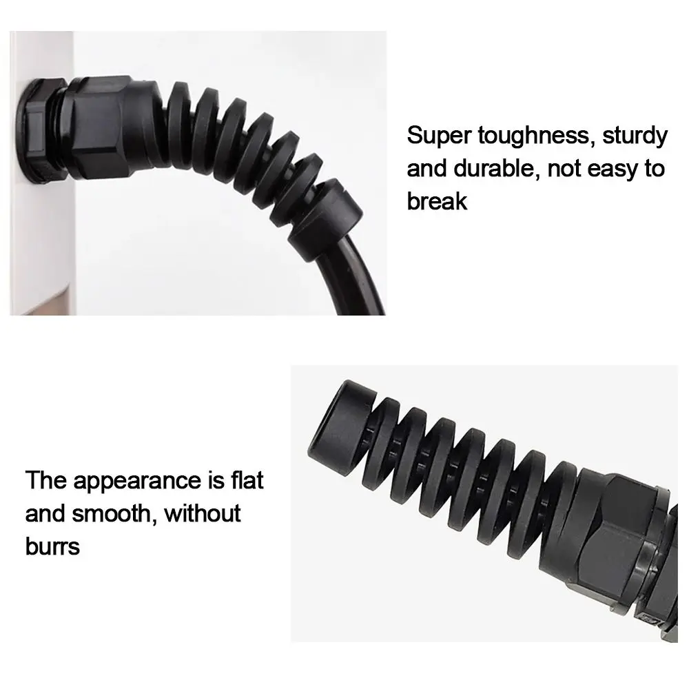 Plastic Joint Nylon Anti-bending Cable Gland Waterproof Anti-Bending Joint Seal Joint Connector Cable
