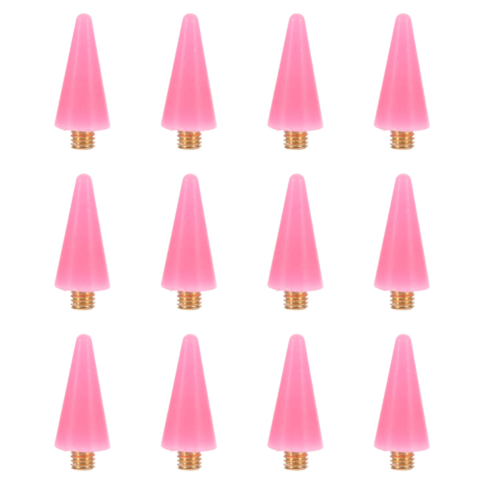 12 Pcs Point Drilling Pen Wax Head Replacement Nail Tool Accessory Gems Picker DIY Manicure Tips