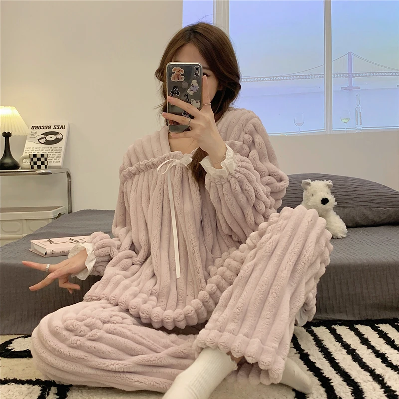 

Pajama Sets Kawaii Women Bathing Relaxed Cold Classical Teen Beautiful Cooling Buttons Front Cap Sleeve Shorts Spring Bronze Ins