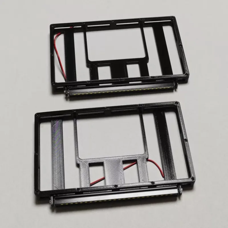 Roof Luggage Rack w/ LED Light for CrossRC EMO X6 XL3 NT 1/8 RC Crawler, PETG TPU Durable Upgrade Part Self-drilling required