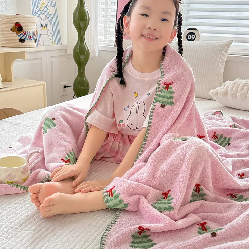 Skin-friendly Cozy Autumn Blanket Soft Cloud-feeling Multi-functional Blankets Winter Thickened Encryption Warm Plush Bed Sheet
