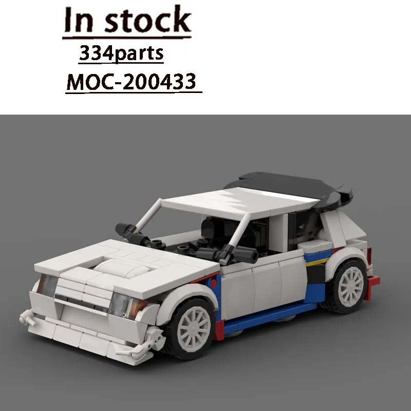 MOC-200433 New Outdoor Sports White Iconic Supercar Building Block Model 334 Parts Creative Adult Birthday Christmas Toy Gift