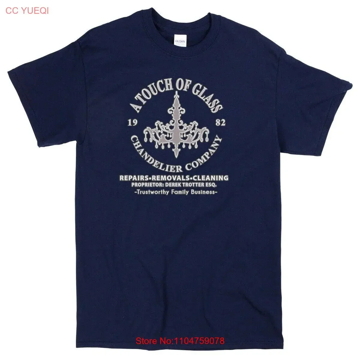 Touch of Glass Only Fools Horses T shirt Retro 80s 90s British TV Comedy vintage Washed Casual Comfortable designer clothes