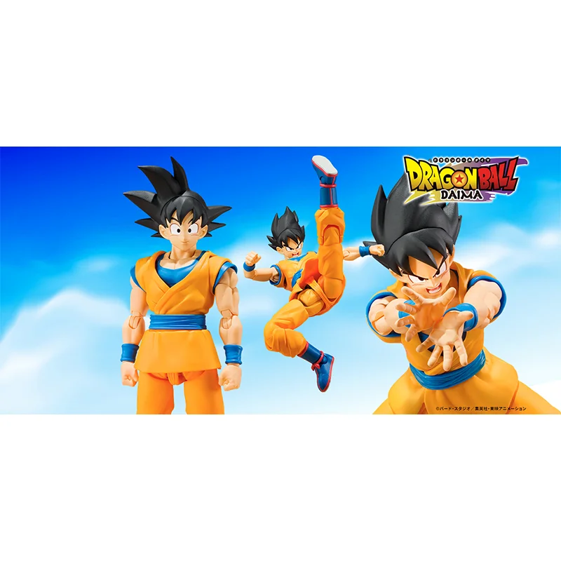 100% Original BANDAI S.H.Figuarts SON GOKU SHF Son Goku Daima Dragon Ball In Stock Anime Action Collection Figures Model Toys