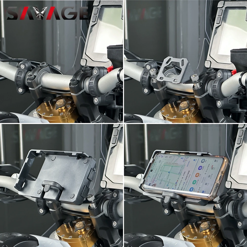 For YAMAHA Tenere 700 Rally World Raid GPS Navigation Support Mobile Phone Cellphone Holder Bracket XTZ07 XTZ700 T7 2019-2024