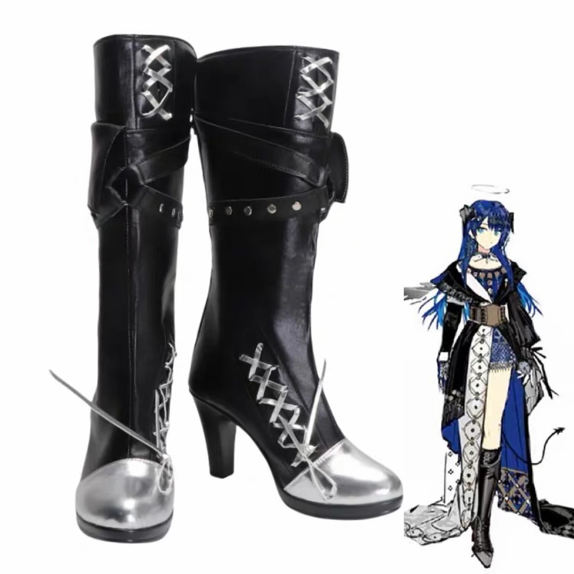 

Mostima Arknights Cosplay Shoes Boots Game Anime Halloween Christmas