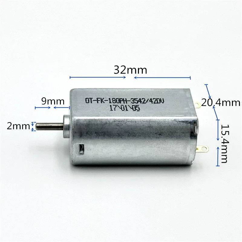 1PC Micro FK-180PH-3542 Carbon Brush Motor DC 3V 3.6V 5V 6V 21500RPM High Speed for Toy Car Boat Model Electric Shaver