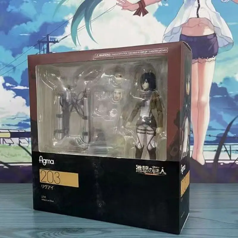 アクションフィギュア213-207-203-リヴァイ・アッカーマン-進撃の巨人-可動式コレクタブルアニメモデルフィギュア-部屋の装飾コレクション用