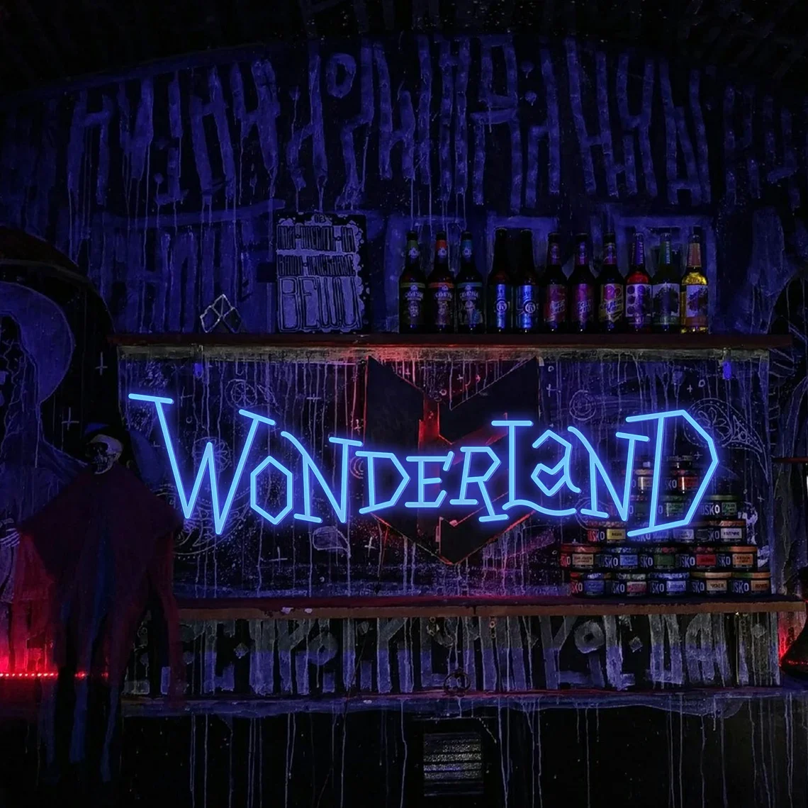 Wonderland Neon Sign Custom Wall Art Decor Game Room Living Room Home Kids Baby Bedroom Light Wedding Birthday Gift Bar Beer