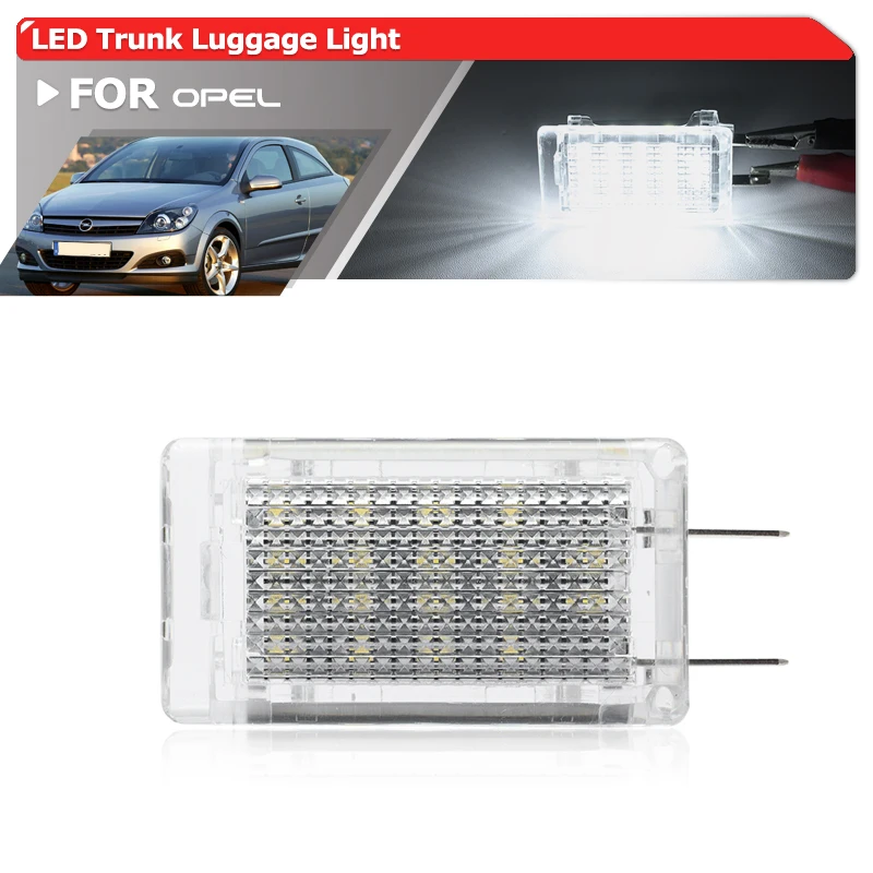 White LED Trunk Luggage Light For Opel Vectra A B C Agila Ascona Calibra Tigra Astra F G H Corsa D Insignia Signum Zafira Combo