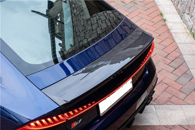 A7 Quality Dry Carbon Fiber Fibre Rear Spoiler Wing For A7 2019-2022