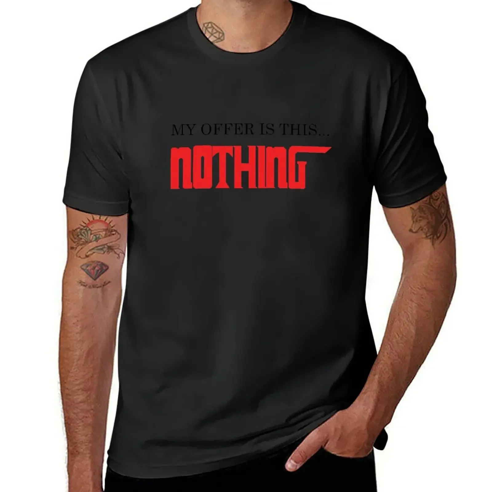 My offer is this nothing The Godfather T-Shirt designer shirts custom shirt tees blue archive t shirts for men cotton