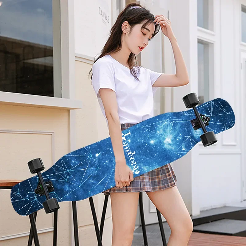 44 Inch Maple Longboard Professional Double Kick Dance Board Adult Beginner Street Cruiser Skateboard