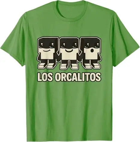لوس Orcalitos-مضحك الإيطالية Brainrot الاطفال Orcalero Orcala تي شيرت الفكاهة Y2k تصميم ألعاب الفيديو الجرافيك المحملة الزي الجدة هدية