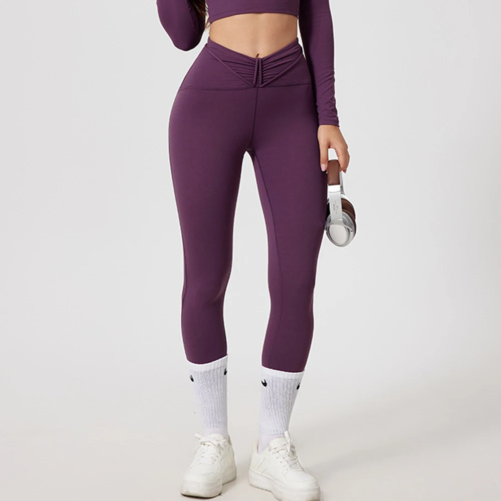 

Women's High Waisted Yoga Pants Fitness Sports Leggings Workout Casual Sexy Shaped Peach Leggings Gym Running Training Tights