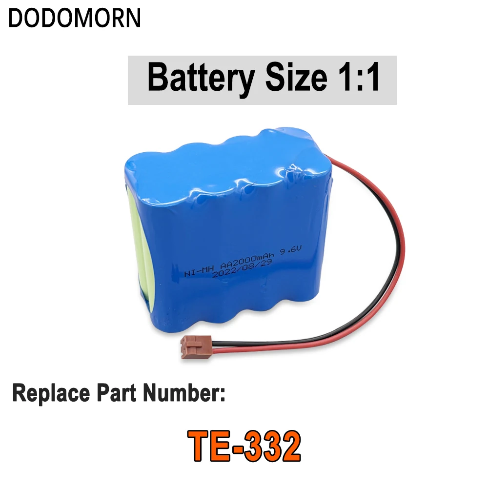 DODOMORN New TE-332 9.6V 2000mAh High Quality Battery For Terumo BN-600AAK SS-005024 TE-331 TE311 TE-312 TE-332 TE-135 TE-371