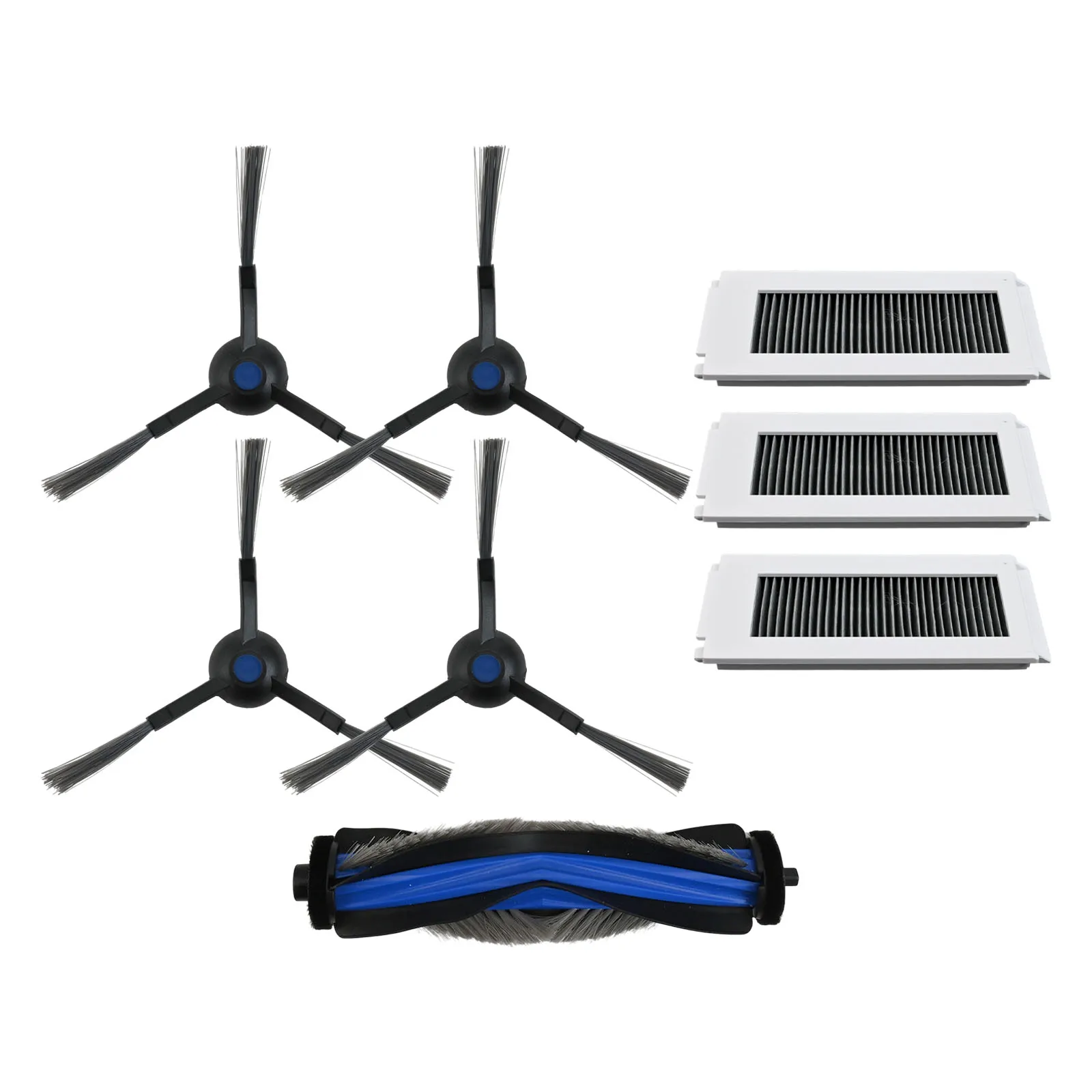 

Для N30 PRO Сменные вакуумные детали, как показано на рисунке, боковые щетки для чистки от трудно досягаемости, 3 фильтра, предоставляемые