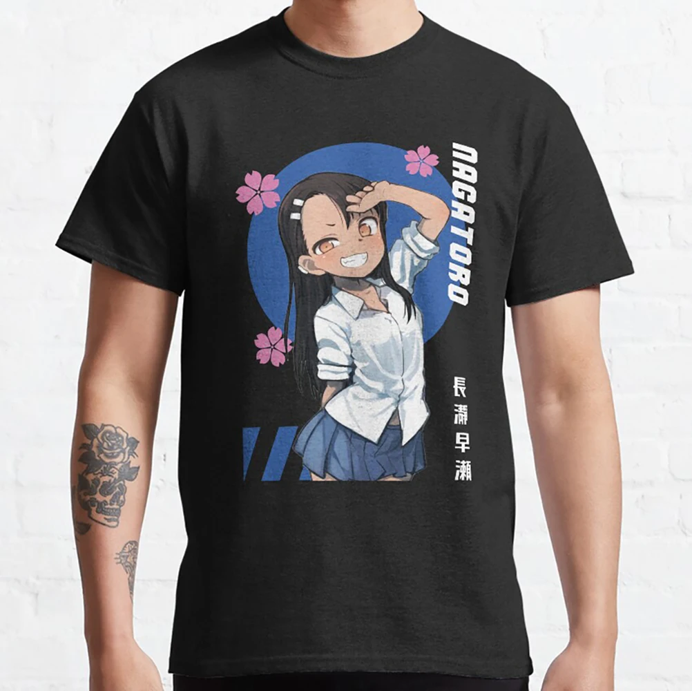 

0503 Dont Toy With Me Nagatoro Hayase Gift for Anime lover 100% cotton Y2K clothes Short Sleeve Graphic T-Shirt All size tops