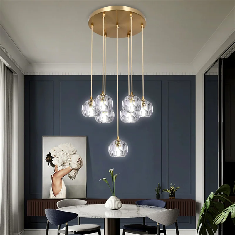 Modern Crystal Sconce Lamp G9 Wall Sconce Aisle Door Front Lights Sleeping Copper Wall Lights Bedside Lamp For Bedroom Fixtures