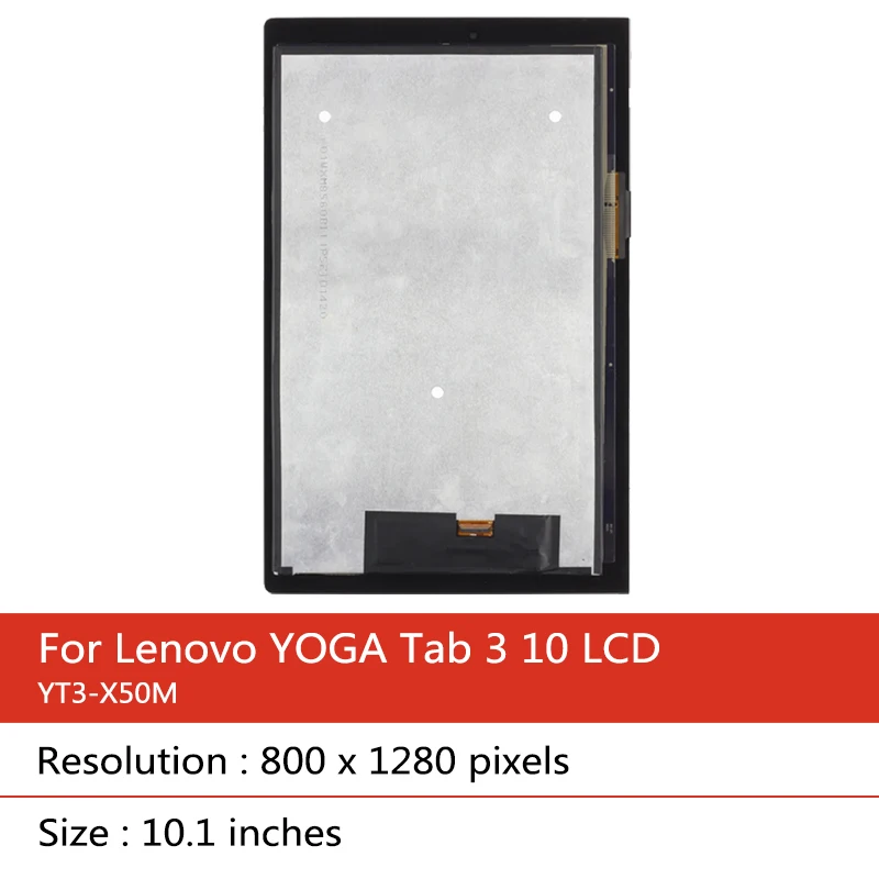 Imagem -02 - Display Lcd Touch Screen Digitalizador Montagem de Vidro Lenovo Yoga Tab Yt3-x50f Yt3-x50 Yt3-x50m 10.1 Novo