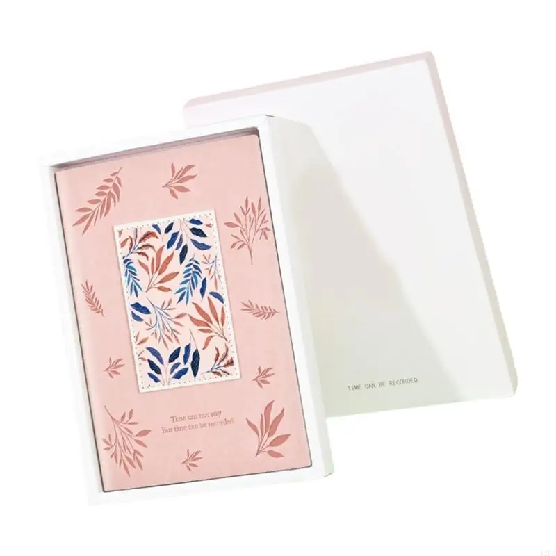 J2FC Hardcover Notebook Journal with 256 Pages Lined Leather Notebook College Ruled Business Notepads for Writing Journaling