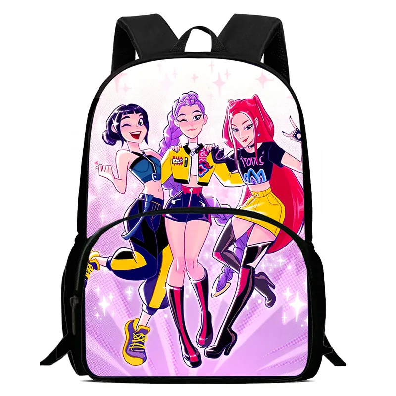 Sacs d'école de dessin animé pour garçons et filles, sac à dos d'école K-Ppop 38-52 de 15 pouces avec pochette avant, sac à dos léger pour enfants, meilleur cadeau