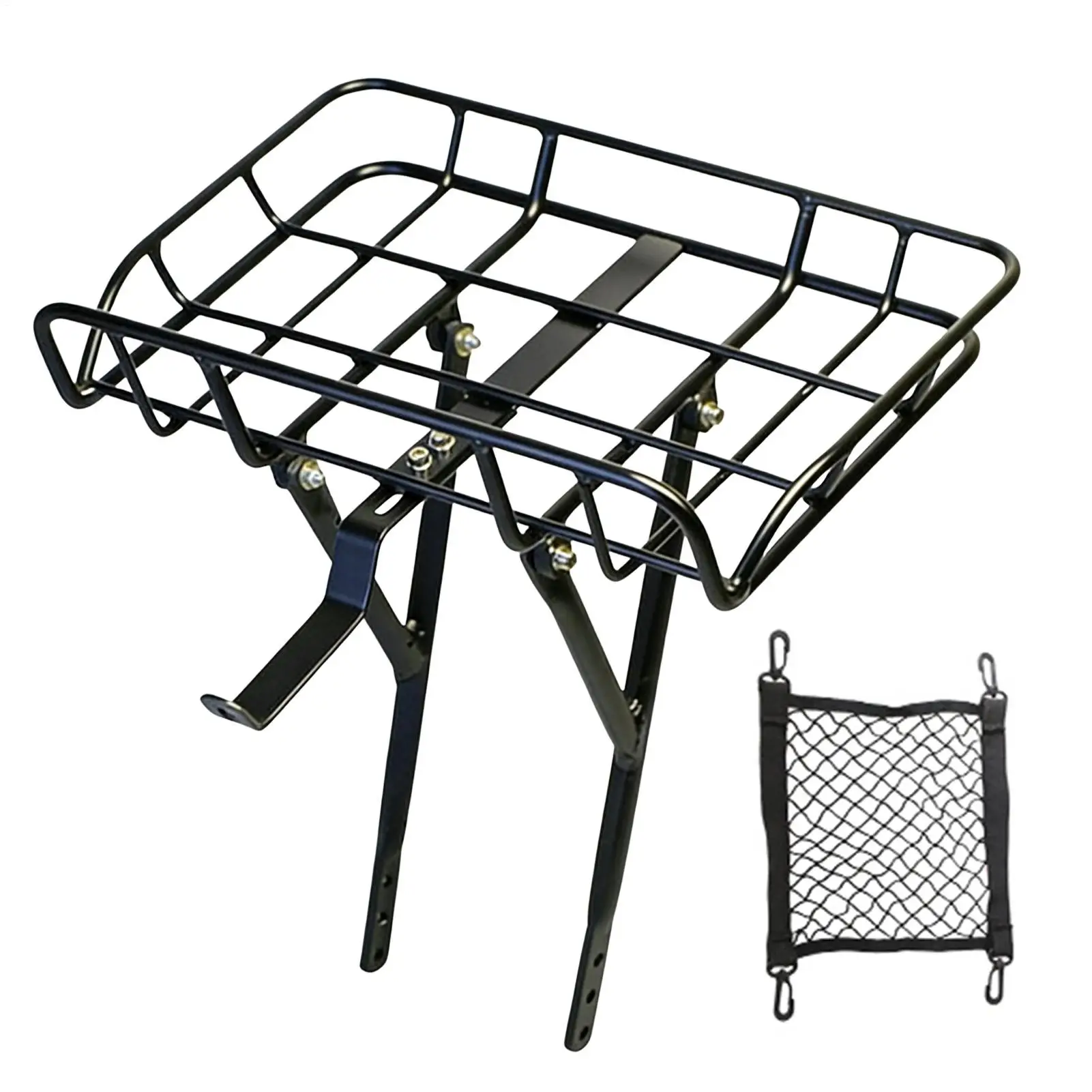 

Bike Rack For Bike Stable Bracket Cargo Carrier Front Bicycle Basket For Biking Cycling Touring Delivery Travel Suitcase