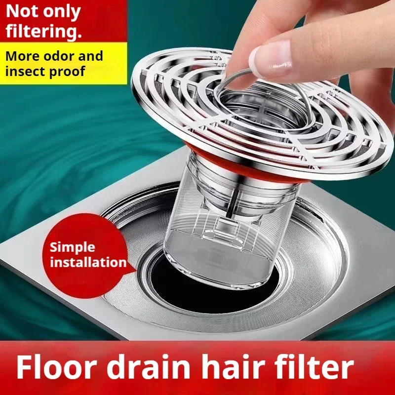 Magnetic Self-Closing Odor and Insect Proof Floor Drain Core Deodorant Anti-Odor No Smell Bathroom Toilet Sewer Shower Drain