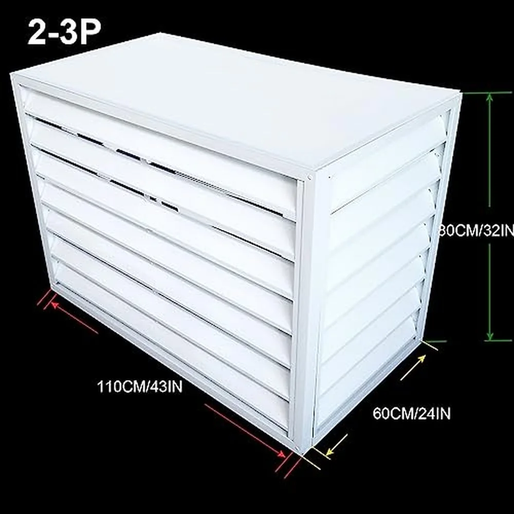 Air conditioner decorative cover， Mini Split Air Conditioner Cover for Outside Units fence to hide air conditioner