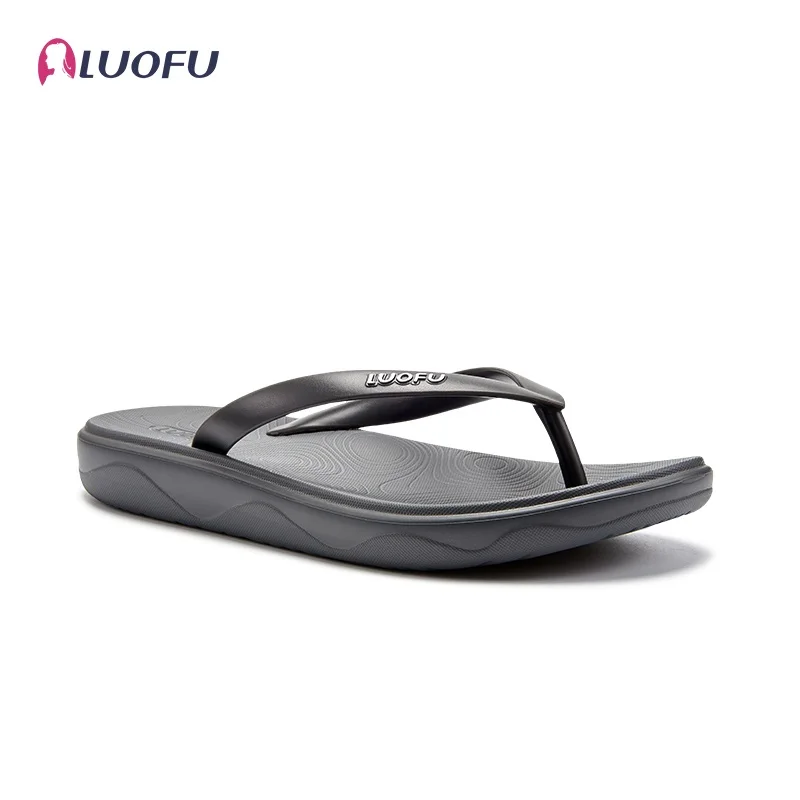 LUOFU Men Flip Flops Summer Beach Flip Flops Lightweight Anti-skid Slip On Thong Sandals Men Beach Slippers Summer Outdoor