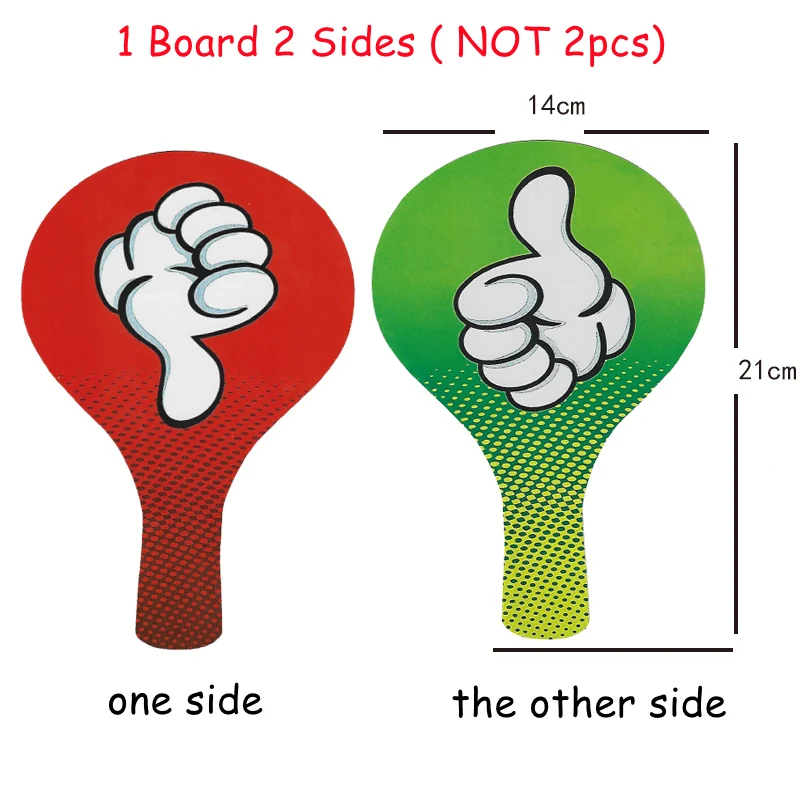 21 25cm PVC sì No Thumbs Up Down risposta gioco Hand Boards schede di voto per studenti destra non corretta forniture per aule sussidi didattici giocattoli