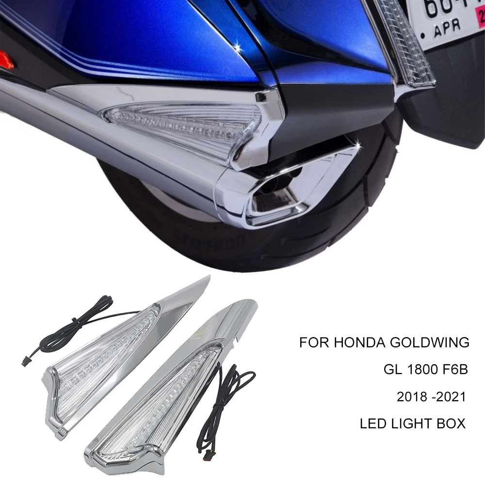 Motorbike Saddlebag Accent Swoop LED Lamp Case Without Turn Light Function For Honda Goldwing GL1800 & F6B 2018 2019 2020 2021