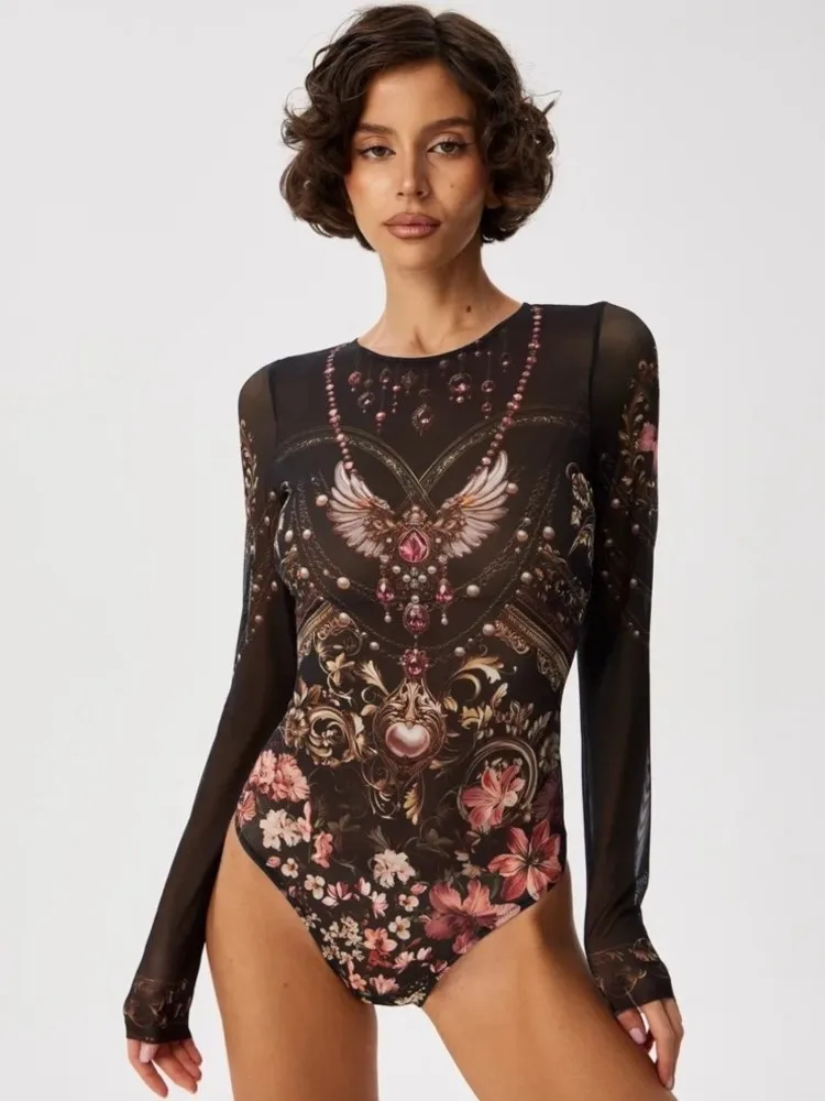 

Mesh High Waist Sexy Swimsuit Women Summer Bathing Suit Bikini Set Long Sleeve Swimwear Beach Swimming Suit For Female Купальник