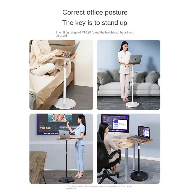 Height-Adjustable Laptop Stand and Standing Desk with Bonus Phone/Tablet Holder