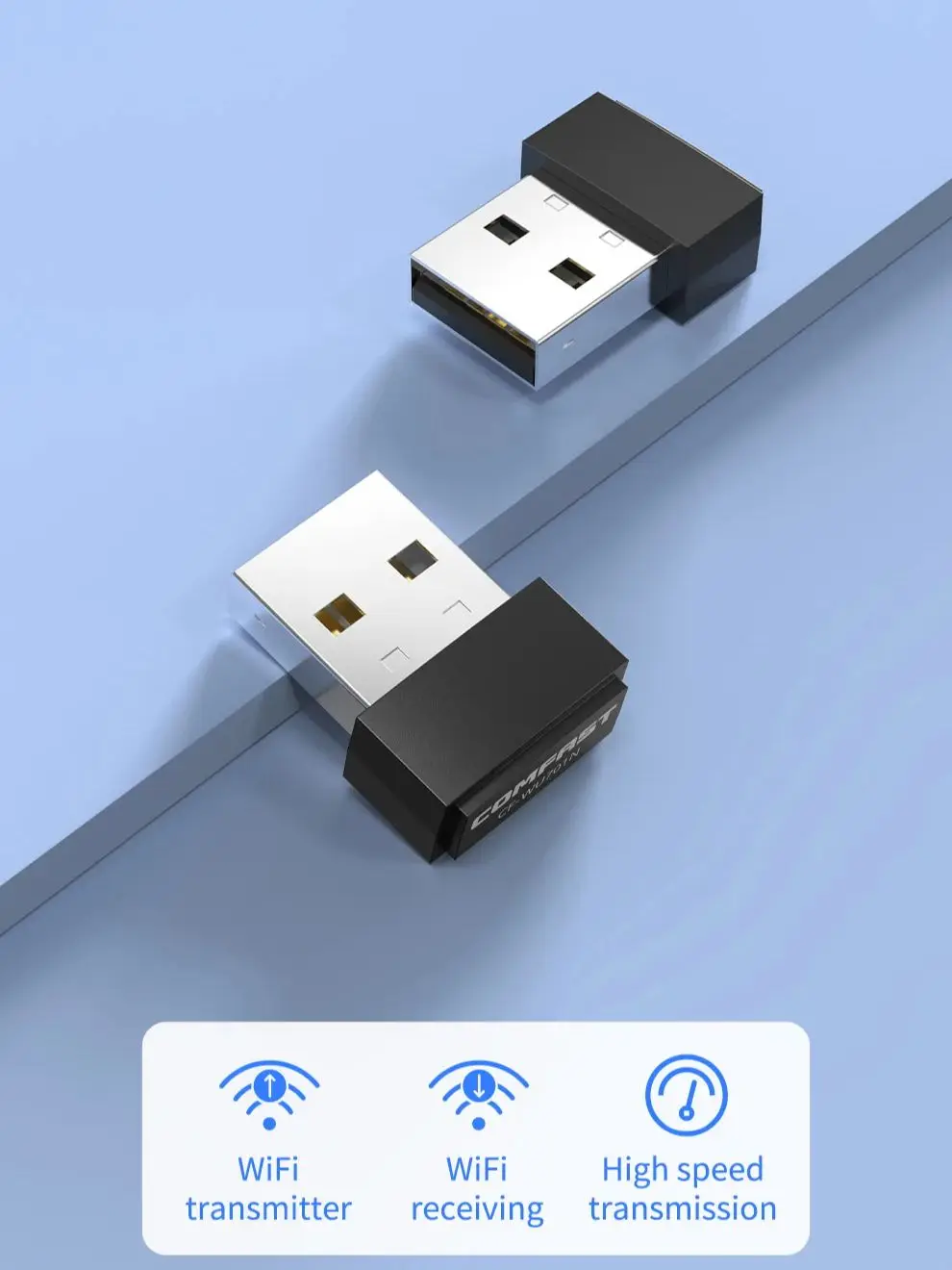 Мини Wi-Fi адаптер COMFAST, Usb, 150 Мбит/с, 2,4 ГГц