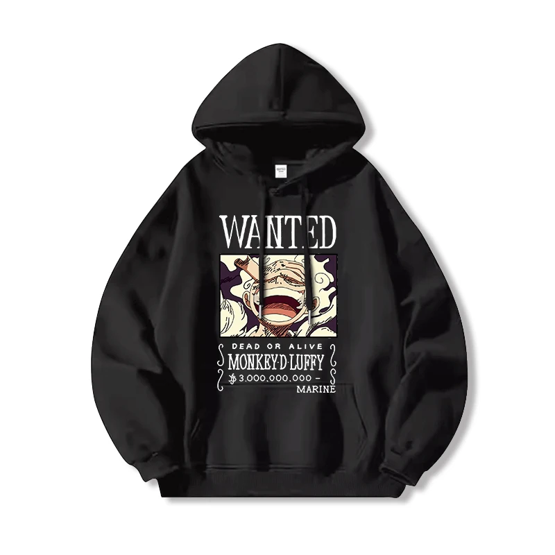

ONE PIECE Parent-child Clothing Autumn Winter Japanese Hot-blooded Anime Classic Characters Comfortable Hoodie Men's and Women's