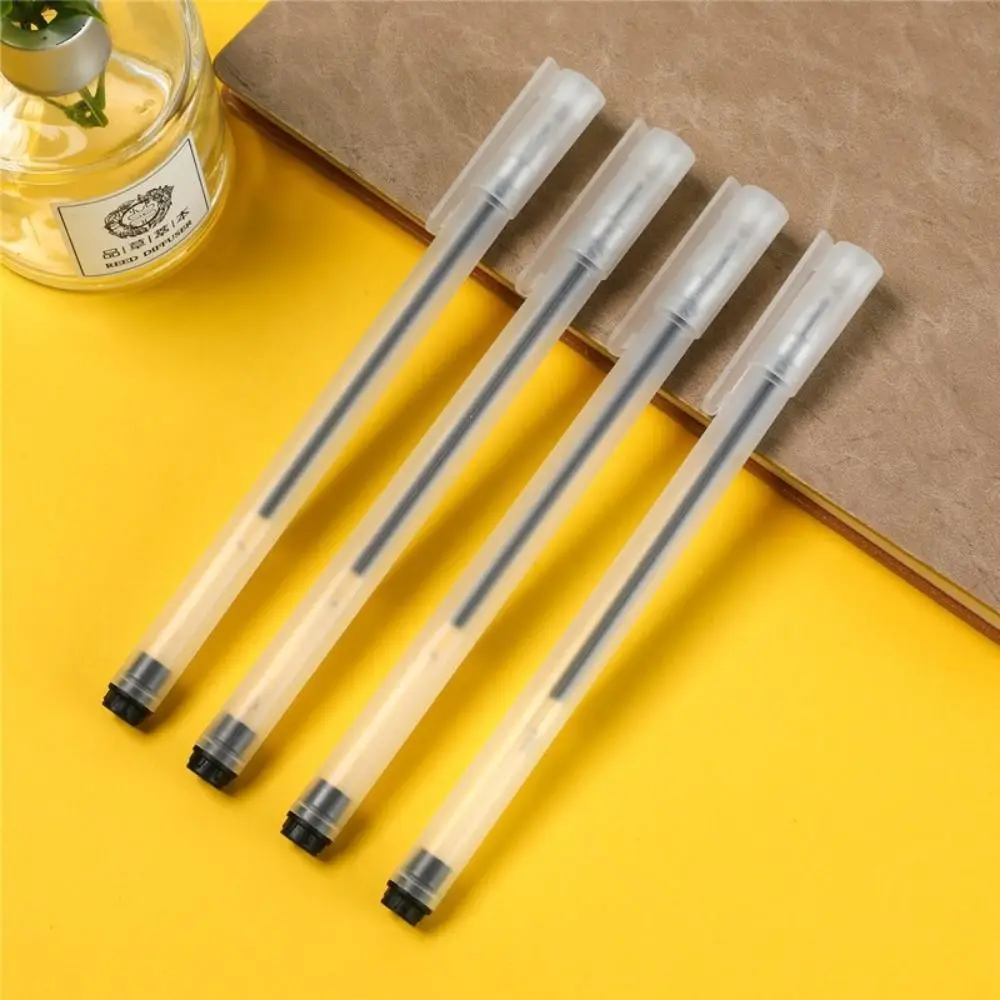 10 Pcs 10pcs/set 0.5mm Neutral Gel Pen Writing Smoothly Black Ink Signature Pen Plastic Quick-Drying Writing Pen Office