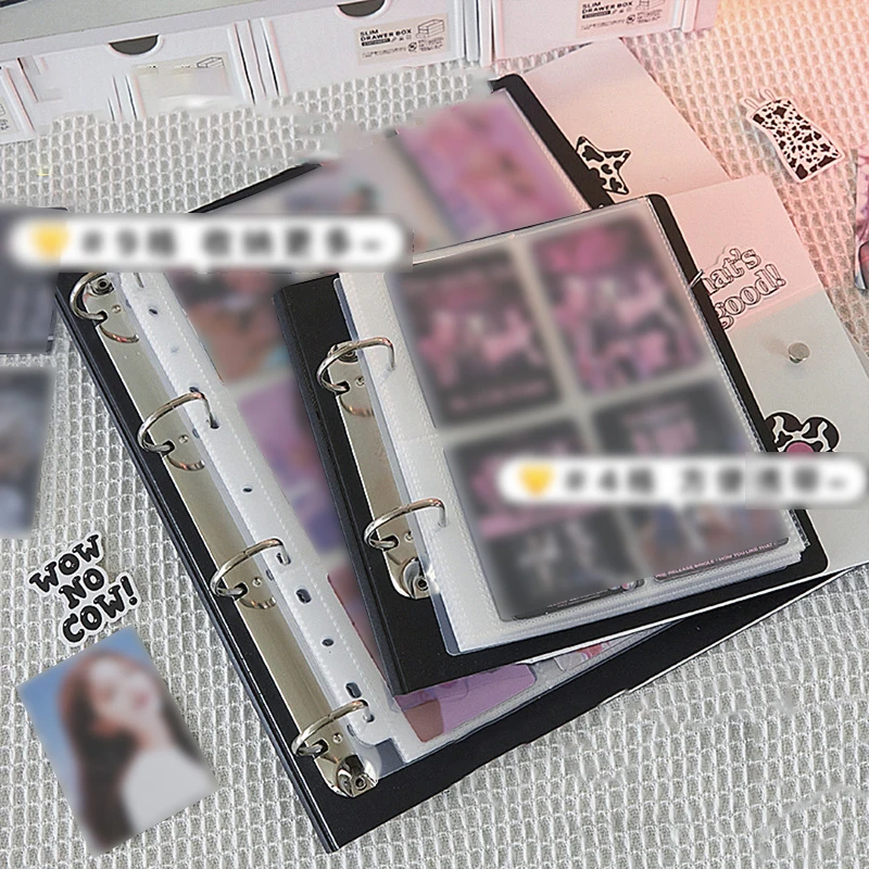 Imagem -06 - Binder Photocard Titular Tampa de Armazenamento de Cartões 50 Página Interna Kpop Álbum de Fotos Photocards Coletar Artigos de Papelaria a4 a5