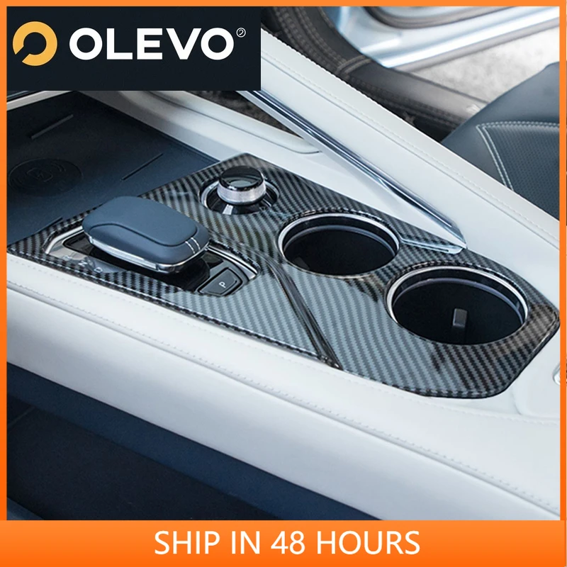 

Car Gear Shift Panel Protection Cover Interior Cup Holder Decoration Sticker Styling Accessories For ZEEKR 001 2023 2024 2025