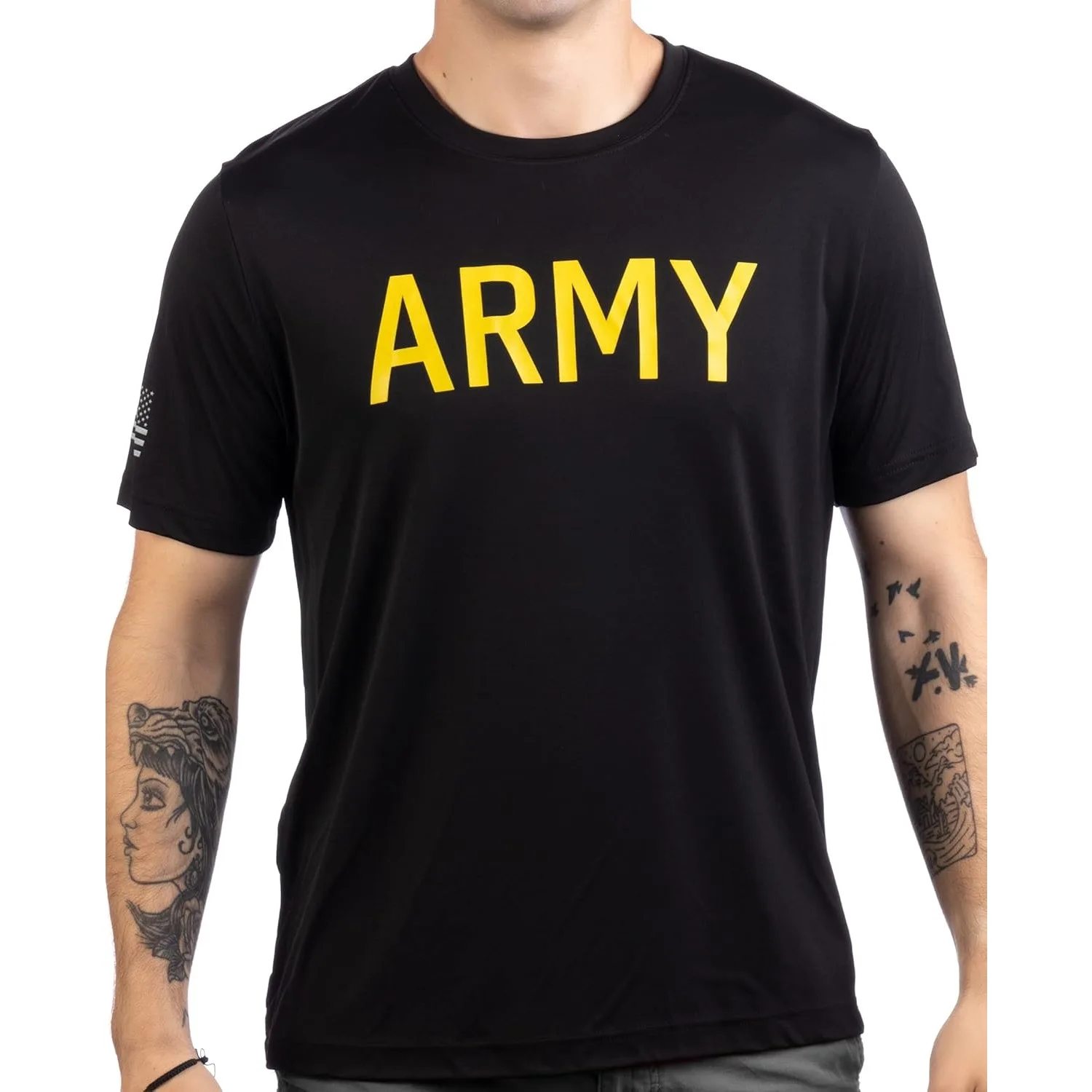 

Army Wicking PT Style Shirt | U.S. Military Performance Training Infantry Workout T-Shirt