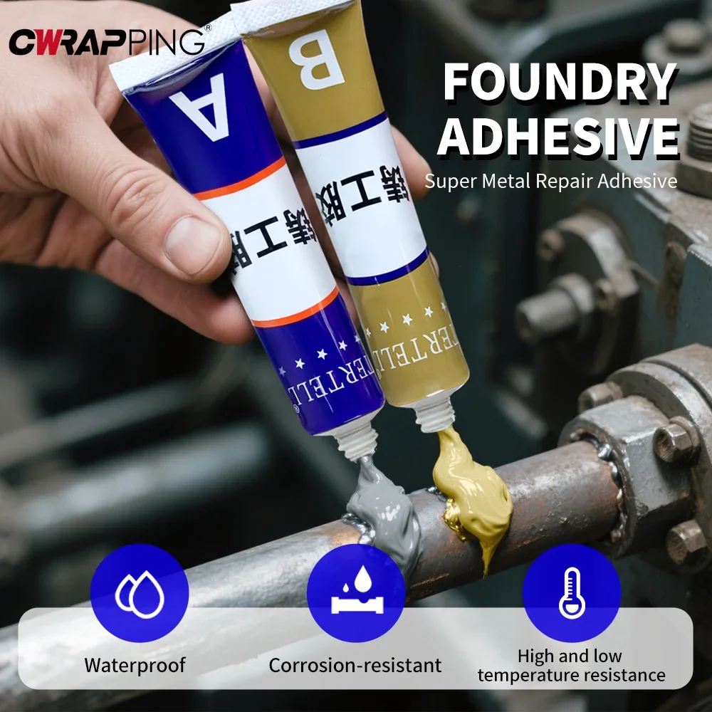 Adhesive Glue High Temperature Sealant Construction Materials for Home Repair Paint Metal Magic AB A Plastic Wood B Strong Glue