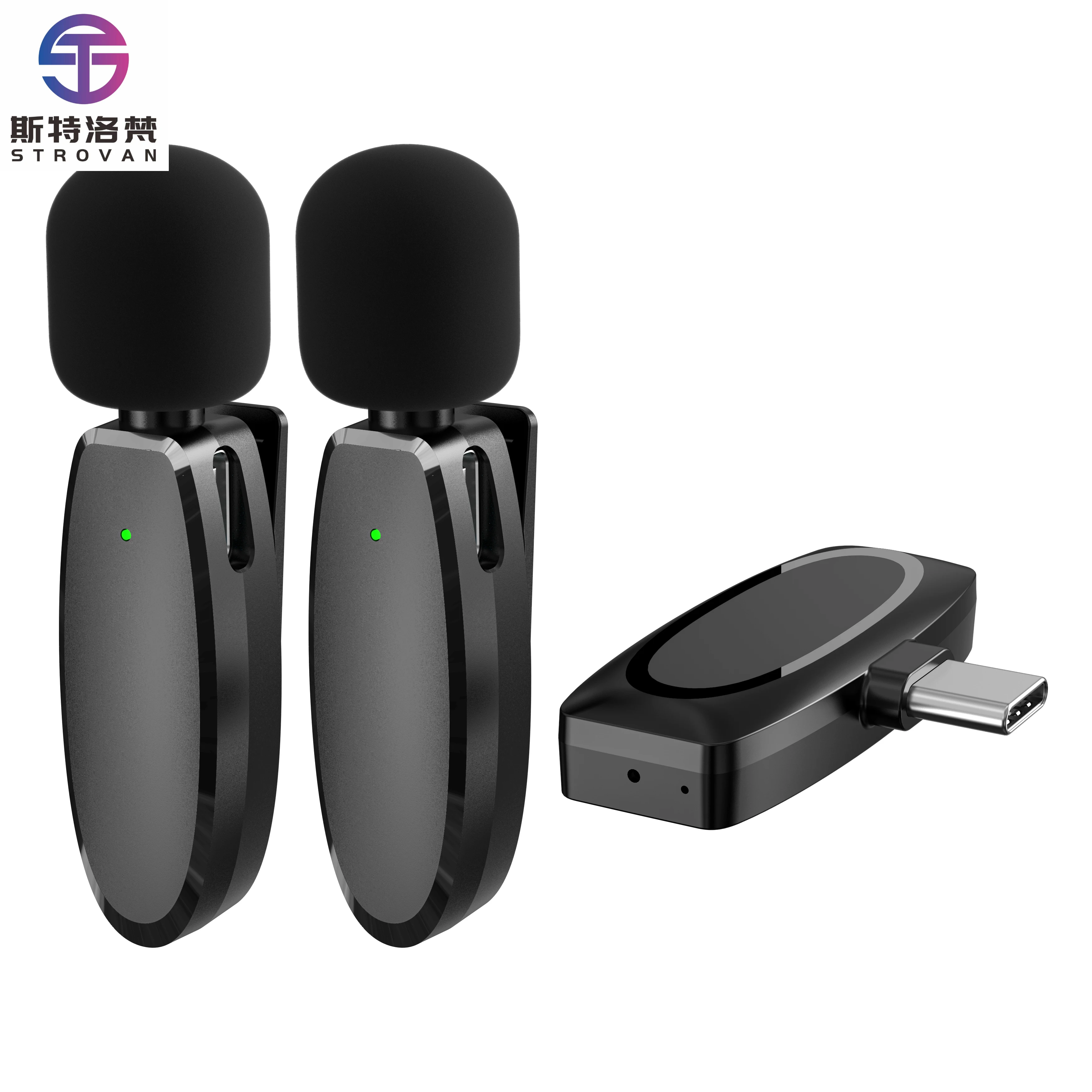 

Портативный мини-конденсаторный петличный микрофон, беспроводной зажим для лацкана, всенаправленные функции полярного шумоподавления