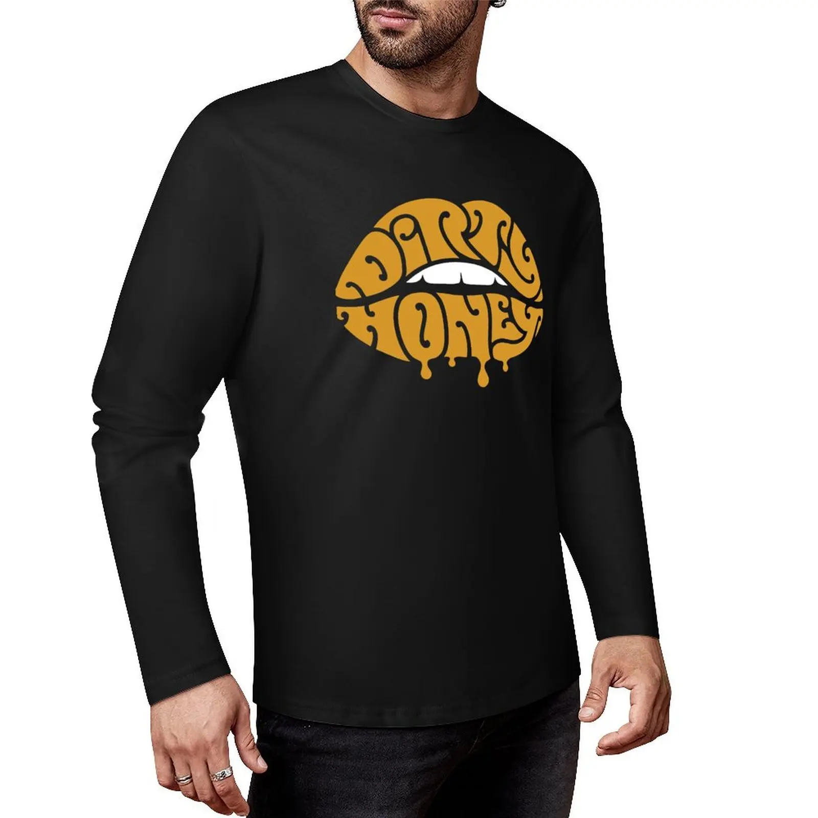 

Классическая длинная футболка с логотипом Dirty Honey Band, большие футболки, корейская модная футболка, мужские большие и высокие футболки