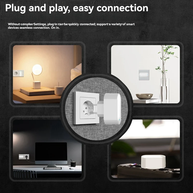 Tuya Zigbee Gateway Hub Multi-Mode Zigbee Gateway Bridge Bluetooth Mesh Hub For Smart Home Automation EU Plug